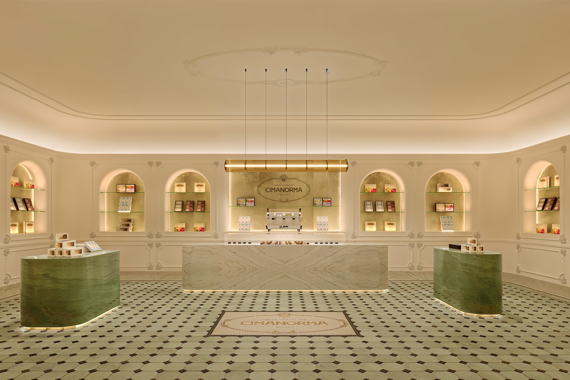 swiss chocolate retail concept