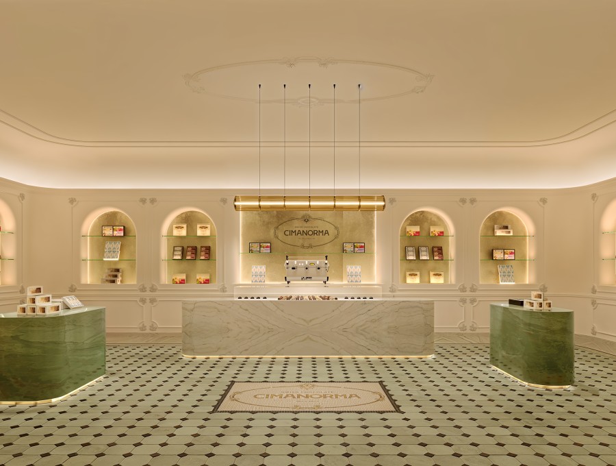 swiss chocolate retail concept